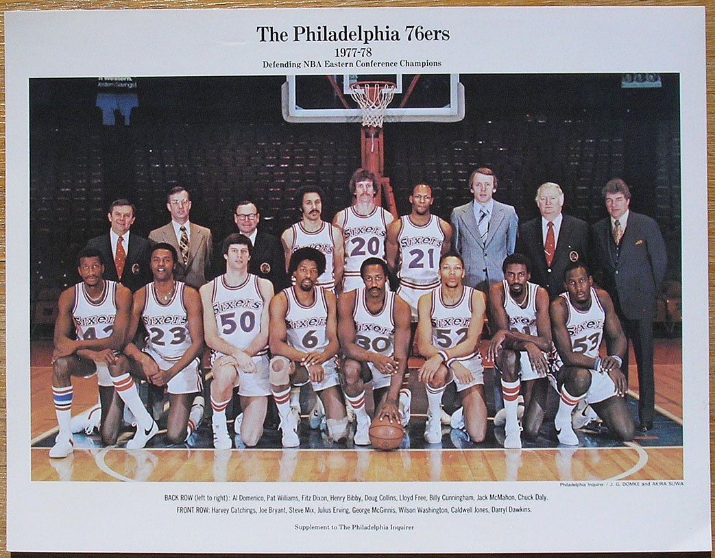 1977-78 Philadelphia 76ers Bryant 23 Retro Road Jersey